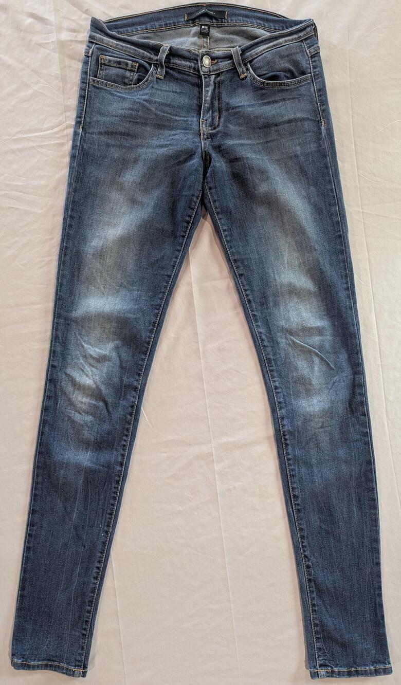 Flying Monkey Jeans Womens 27 Blue Med Wash Low Rise Skinny Fit Stretch Denim